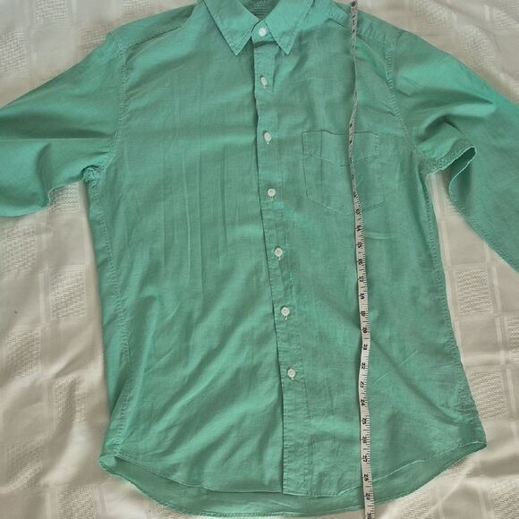 J. Crew Men's Mint Green Casual Button-Down Shirt - Picture 11 of 16